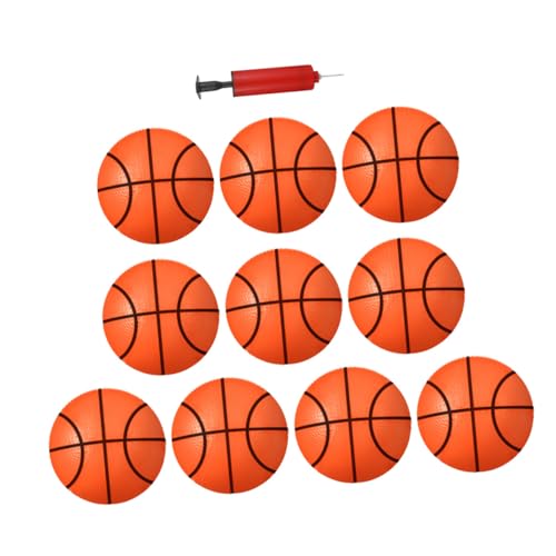 ERINGOGO Aufblasbarer Basketball Für Luftpumpe Kleiner Basketball Für Jungen Und Mädchen Farblich Sortiert Für Garten Und Spielplatz von ERINGOGO