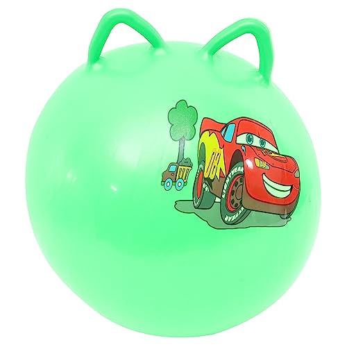 ERINGOGO Aufblasbarer Hüpfball mit Griffen Cartoon Design PVC Sprungball für Fitness Balance und Koordination Geeignet für Erwachsene Einfach zu Verwenden Zufällige Farbe Zufällige Farbe von ERINGOGO