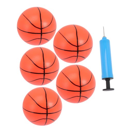 ERINGOGO Aufblasbarer Mini Basketball Teilig mit Luftpumpe Kleine Elastische Sportbälle für Indoor Outdoor Spiel Leichtes Basketballspielzeug für Jungen Mädchen für Geburtstag und Freizeit von ERINGOGO