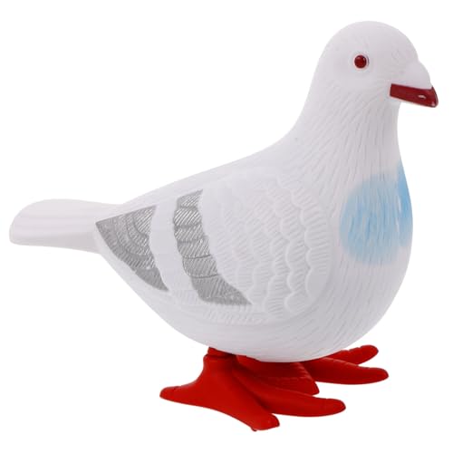 ERINGOGO Aufzieh Tiere Retro Vintage Tier Tauben für Tauben Taube Figur Mini-Vogel-Tierfiguren-Modell Plastik Weiß ERINGOGO Aufzieh Tiere Retro Vintage Tier Tauben für Tauben Taube Figur Mini-Vogel-Tierfiguren-Modell Plastik Weiß von ERINGOGO
