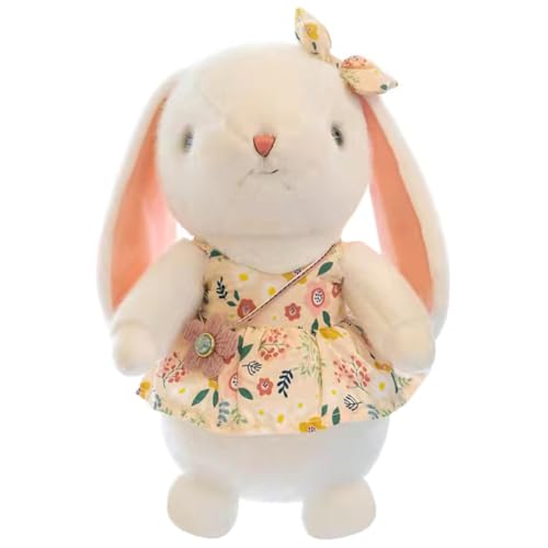 ERINGOGO Ausgestopftes Häschen Babypuppen Plüschfigur Puppe Kuscheltier Kaninchen Kaninchen Ausgestopftes Kaninchen Puppe Häschen Puppe Plüschkaninchen Pp Baumwolle von ERINGOGO