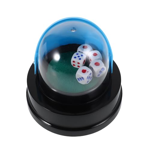 ERINGOGO Automatischer Würfelbecher Elektrisch Würfel Shaker Cup für Bar Ktv Partyspiel Würfelroller Zubehör Tischspiel Würfelspielwürfel für Familienfeiern Blau von ERINGOGO