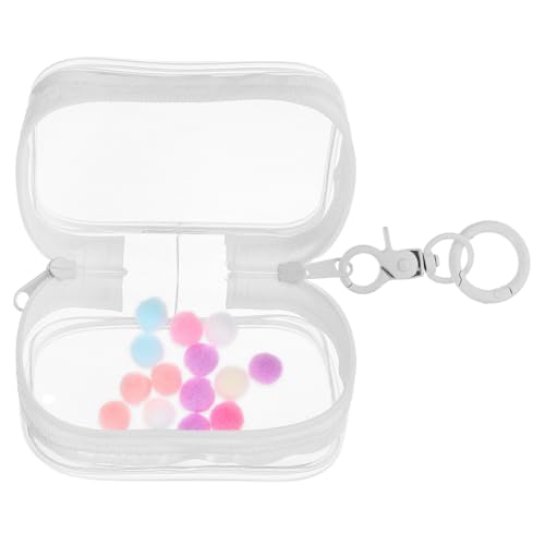 ERINGOGO Babytasche Zeigen Puppentaschen Mit Schlüsselanhänger Taschen Für Tragbare Figuren Transparente Figuren-präsentationstasche Klare Puppenvitrine Minifiguren-puppensammler Weiß PVC von ERINGOGO