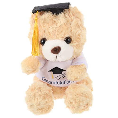 ERINGOGO Stuffed Bear Doll Mit Hut Waschbares Plüschspielzeug Für Mädchen Niedlicher Cartoon-bär Als Dekoration Für Und Kinderzimmer Perfektes Graduierung von ERINGOGO