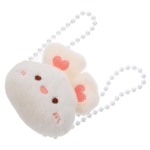 ERINGOGO Bärenpuppenrucksack Mini Hausdekor Zubehör Mini Einzel Umhängetasche Miniatur Puppentasche Mini Hauspuppen Umhängetasche Puppenkostüm Ornament Mini Tasche Modell Weißer von ERINGOGO