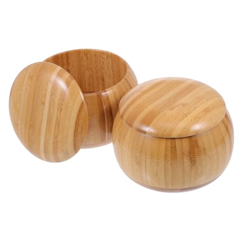 ERINGOGO Bambus Schachfiguren Aufbewahrungsbox Leicht Tragbar Rundes Design Robuste Handgefertigte Schachsteine Behälter Für Zuhause Schule Spielraum ERINGOGO Bambus Schachfiguren Aufbewahrungsbox Leicht Tragbar Rundes Design Robuste Handgefertigte Schachsteine Behälter Für Zuhause Schule Spielraum von ERINGOGO