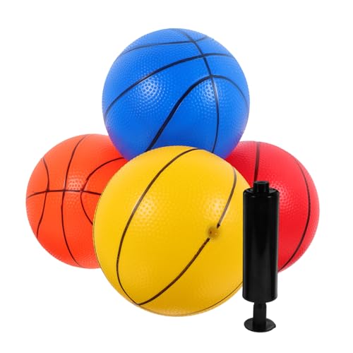 ERINGOGO Basketballspielzeug Für Bunte Aufblasbare Bälle Für Indoor Und Outdoor Inklusive Ballpumpe ERINGOGO Basketballspielzeug Für Bunte Aufblasbare Bälle Für Indoor Und Outdoor Inklusive Ballpumpe von ERINGOGO