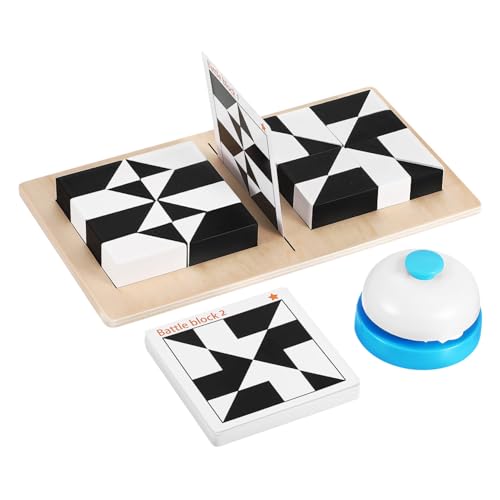ERINGOGO Baustein-Puzzle- Erwachsene Geist Baustein-Spiel Rätsel Bausteine Block Denksportaufgaben Puzzlespiele Gebäude Musterblöcke Für Würfel Lehrreich Name Bunt Hölzern von ERINGOGO