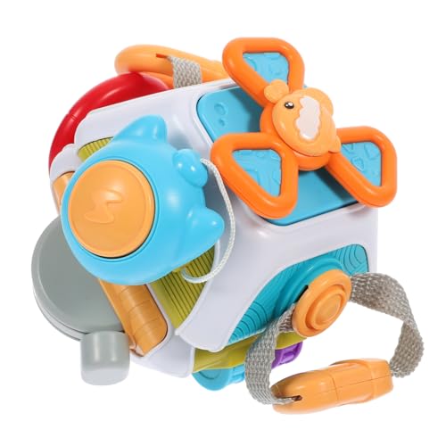 ERINGOGO Besetzter Brettwürfel Spiele matschig Saugspinner Planke Kleinkinder spielwürfel sensorisches Lernspielzeug beschäftigtes Würfelspielzeug Plastik Colorful von ERINGOGO
