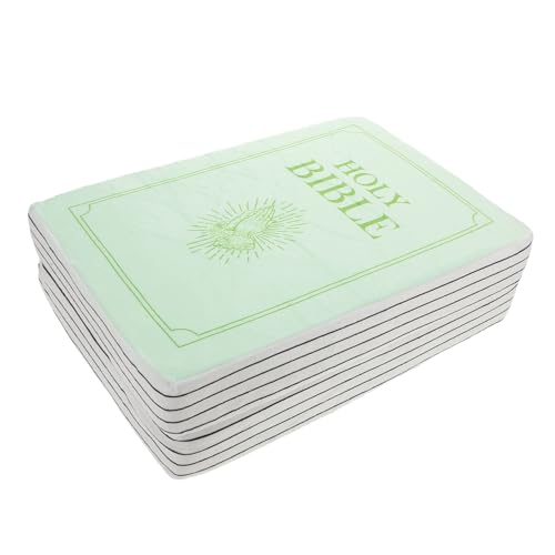 ERINGOGO Bibelplüschkissen Buchdesign Kreatives Wurfkissen Für Raumdekoration in Hellgrün Als Kuscheltier Und Weiches Und Sicheres Plüschtier ERINGOGO Bibelplüschkissen Buchdesign Kreatives Wurfkissen Für Raumdekoration in Hellgrün Als Kuscheltier Und Weiches Und Sicheres Plüschtier von ERINGOGO