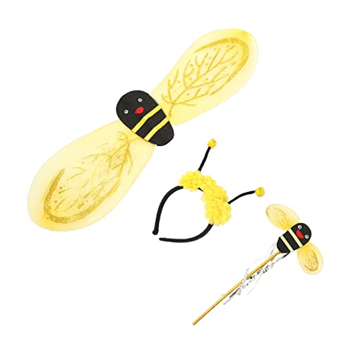 ERINGOGO Bienen Kostüm Set Teilig mit Flügeln Bienenthema Stirnband und Feenstab Bezauberndes und Geburtstags Accessoire für Mädchen Kreative Verkleidung für Kinderfest und Aufführungen ERINGOGO Bienen Kostüm Set Teilig mit Flügeln Bienenthema Stirnband und Feenstab Bezauberndes und Geburtstags Accessoire für Mädchen Kreative Verkleidung für Kinderfest und Aufführungen von ERINGOGO