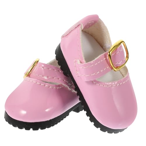 ERINGOGO Bjd Puppenschuhe aus Leder Rosa für Baumwollpuppe Kleine Puppen Leder Schuhe zum Ankleiden Dekorative Puppen Schuhe Leicht und Modisch ERINGOGO Bjd Puppenschuhe aus Leder Rosa für Baumwollpuppe Kleine Puppen Leder Schuhe zum Ankleiden Dekorative Puppen Schuhe Leicht und Modisch von ERINGOGO