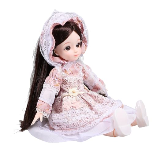 ERINGOGO Bjd-gelenkpuppe Kugelgelenkpuppe Mädchen Prinzessin Puppe Süße Puppe Geburtstagsgeschenk Bjd-Puppe Lebendige Puppe Gliederpuppe Im Hawaiianischen Stil Samt von ERINGOGO