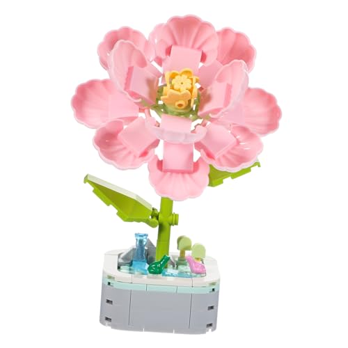 ERINGOGO Blumen Bausteine Set Kreatives Bauspielzeug Blumen Bausatz für Erwachsene Einfach Zusammenzubauen Vielfältige Designs Geschenkidee für Kreatives und Dekoration von ERINGOGO