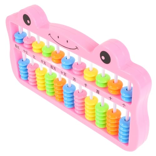 ERINGOGO Bunter Perlen Abacus für Tragbares Lernspielzeug aus Kunststoff zur Verbesserung der Mathematikfähigkeiten für Grundschüler für Zuhause und Schule Geeignet für Zählen und Rechnen von ERINGOGO