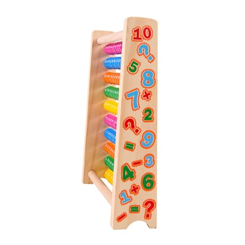 ERINGOGO Buntes Holz Zählspielzeug Für Frühes Lernspielzeug Zur Mathematischen Mit Stufigem Rechenrahmen Geeignet Für Ab Jahren Kinderspielzeug Zum Zählen von ERINGOGO