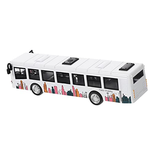 ERINGOGO Busmodell puppenwagen kinderspielzeug Auto Toys Cars Langlebiges spielzeugautos Autospielzeug zurückziehen Auto kleine Busspielzeuge Legierung Weiß von ERINGOGO