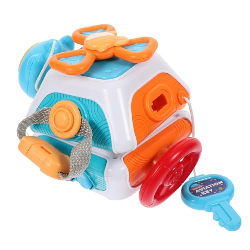 ERINGOGO Busy Cube Lernspielzeug für Kleinkinder Pädagogischer Beschäftigungswürfel für Jahre Tragbar Fördert Feinmotorik und Konzentration Sicheres Material für Reisen von ERINGOGO