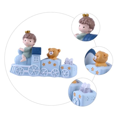 ERINGOGO Zug Dekoration aus Kunststoff für Geburtstagskuchen Cartoon Zug Spielzeug für Tischdeko Farbenfroh und Kinderfreundlich für Party und Kinderzimmer von ERINGOGO
