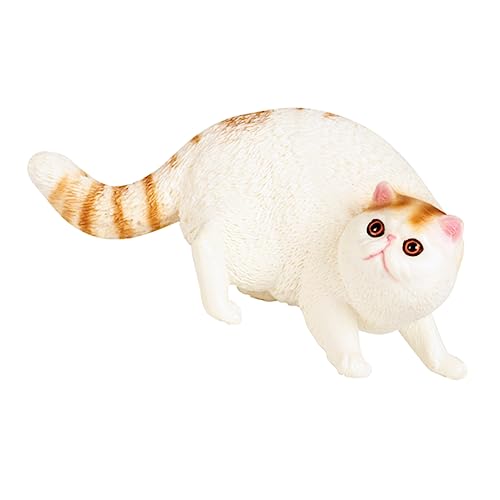 ERINGOGO Cat Figurine Realistische Kunststoff Katze Für Haustier Deko Perfektes Lernspielzeug Für Katzenliebhaber Für Familie Und Freunde von ERINGOGO