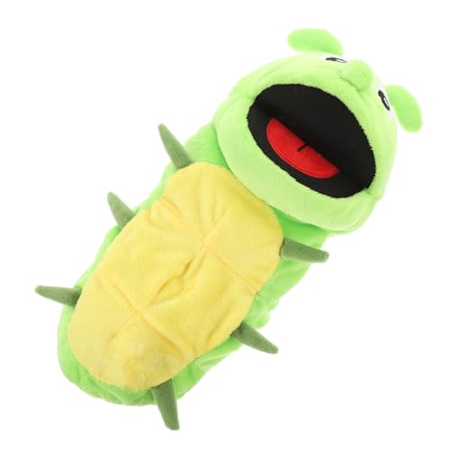 ERINGOGO Caterpillar Handpuppe aus Plüsch Interaktive Handpuppe für Weiches Lernspielzeug Fantasie und Motorik für Geschichtenerzählen und Rollenspiele von ERINGOGO