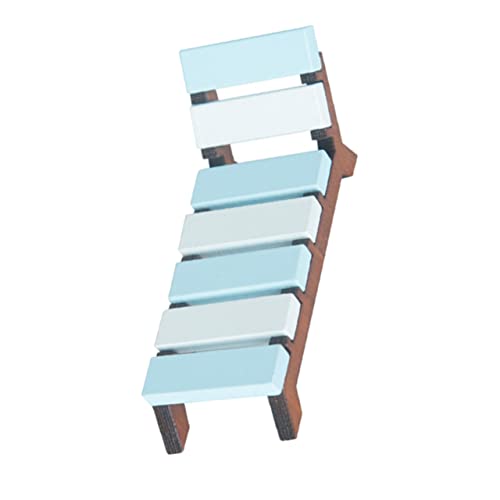 ERINGOGO Chaisel Lounge Liegestuhl Aus Holz Strand Deko Für Puppenhaus Kleines Modell Für Hochzeiten Geburtstage Und Feste Langlebiges Dekoratives Accessoire von ERINGOGO