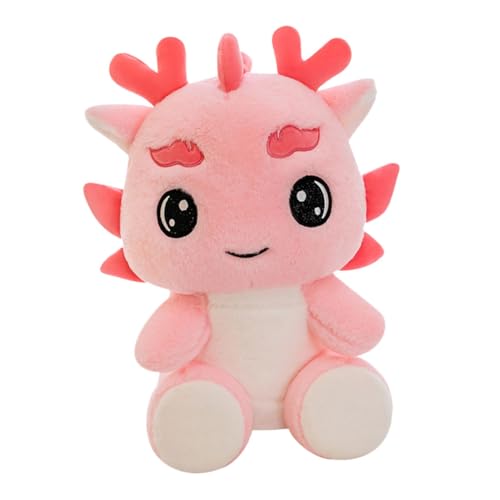 ERINGOGO Chinesischer Drache Kindergeschenke Kuscheltiere Für Drachenpuppe Kuscheltiere Puppe Drachenmaskottchen Plüschdrachenspielzeug Kuscheldrachenspielzeug Rosa Pp von ERINGOGO