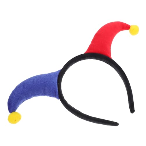 ERINGOGO Clown-Stirnband Party lustig verrückt Halloween-Cosplay-Kostüm-Stirnbänder Clown-Kopfbedeckung für karneval haarschmuck fasching haarschmuck Clown-Haarband Clown-Kopfschmuck Metall von ERINGOGO