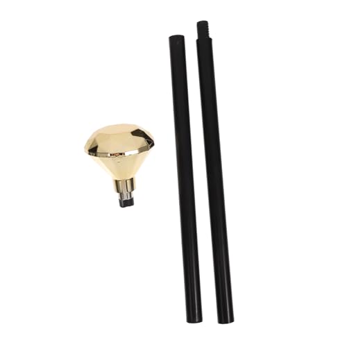 ERINGOGO Cosplay Zauberstab Gehstock aus Abs Goldener Königlicher Scepter Halloween Party Deko Bühnenrequisite für Hexen Maskenball und Kostümfest von ERINGOGO