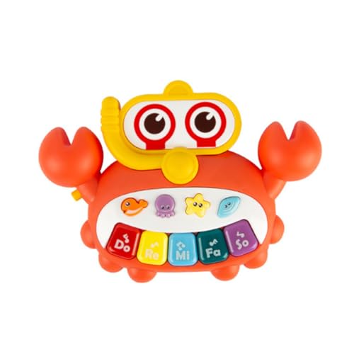 ERINGOGO Crab Shape Piano Toy aus Robustem Buntes Interaktives Musikspielzeug für Junge Mädchen Frühe Bildung und Sensorisches Lernspielzeug Langlebiges Tragbares Kinderinstrument ERINGOGO Crab Shape Piano Toy aus Robustem Buntes Interaktives Musikspielzeug für Junge Mädchen Frühe Bildung und Sensorisches Lernspielzeug Langlebiges Tragbares Kinderinstrument von ERINGOGO