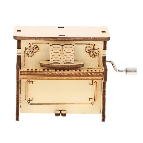 ERINGOGO DIY Holzpuzzle Spieluhr Bausatz Umweltfreundliches Musikinstrument Holzspielzeug kein Kleber Pädagogisches Klavier Modell Kreatives Bastelset für Langlebig und Sicher von ERINGOGO