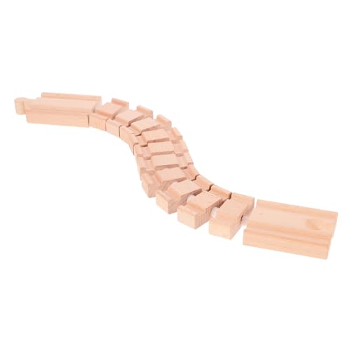 ERINGOGO DIY Holzschienen Zubehör für Erweiterungsstück für Holzeisenbahn Kreatives Feinmotorik Sicheres Holzspielzeug für Kleine Zugliebhaber ERINGOGO DIY Holzschienen Zubehör für Erweiterungsstück für Holzeisenbahn Kreatives Feinmotorik Sicheres Holzspielzeug für Kleine Zugliebhaber von ERINGOGO