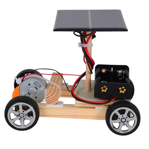 ERINGOGO DIY Solar Auto Bausatz aus Holz Kreatives Stem Lernspielzeug mit Solarzelle Bunter Motor Umweltfreundlich Fördert Technisches Verständnis für Ab Jahren von ERINGOGO