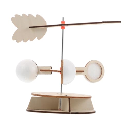 ERINGOGO DIY Windrichtungsanzeiger aus Holz Verstellbar Kreatives Wissenschafts für Präzises Windmessgerät für Wetterprojekte und Experimentelles Lernen Teiliges Windspiel Bastelset von ERINGOGO