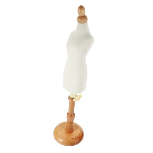 ERINGOGO Deko Puppenständer aus Hochwertigem Holz und Glatter Sicherer Kleiderhalter für Puppenkleider Stabiler Langlebiger Puppenkleiderständer ohne Ecken für Mode und Designzwecke von ERINGOGO