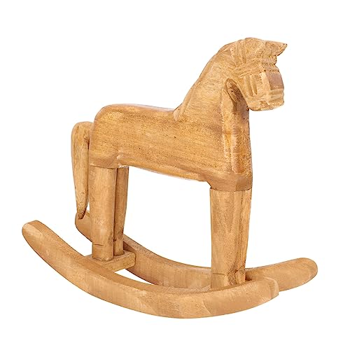 ERINGOGO Dekoratives Holzschaukelpferd Handgefertigte Vintage Dekoration für Zuhause Einzigartiges Holzspielzeug Modell zur Verschönerung von Wohnräumen und Schaufenstern ERINGOGO Dekoratives Holzschaukelpferd Handgefertigte Vintage Dekoration für Zuhause Einzigartiges Holzspielzeug Modell zur Verschönerung von Wohnräumen und Schaufenstern von ERINGOGO