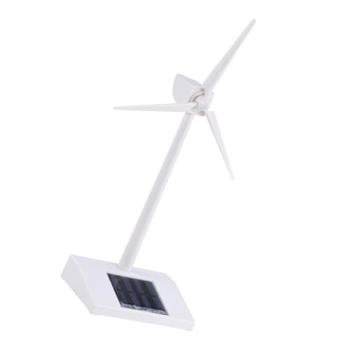 ERINGOGO Desktop Windrad Modell Solarbetriebene Windkraftanlage aus Abs Weiß für Bildung und Unterhaltung für Büro Schlafzimmer und Wohnzimmer ERINGOGO Desktop Windrad Modell Solarbetriebene Windkraftanlage aus Abs Weiß für Bildung und Unterhaltung für Büro Schlafzimmer und Wohnzimmer von ERINGOGO