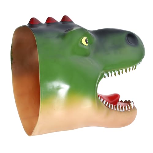ERINGOGO Dinosaurier Handpuppe Realistisches Weiches für Interaktives Rollenspiel Geeignet für Geburtstagsgeschenke und Geschichtenerzählen Grün von ERINGOGO