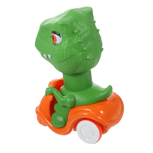ERINGOGO Dinosaurier Spielzeugauto mit Druckfunktion Niedliches Kunststoff Dinosaurier Modell Leichtes Kinderfahrzeug für Jungen und Mädchen Ab Jahre für Eltern-Junge Mädchen-Spiel und von ERINGOGO