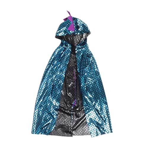 ERINGOGO Dinosaurier Umhang Für Junge Mädchen Blauer Dinosaurier Cape Kostüm Für Halloween Karneval Und Rollenspiele Perfektes Geburtstagsgeschenk Für Jungen Und Mädchen von ERINGOGO