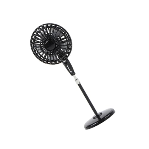 ERINGOGO Doll House Fan Accessoires Mini-Puppenhaus-Fan Lüfter Fans Puppenstubenmöbel Desktop - Miniatur-Zubehör Mini-Spielzeugzubehör Mini-Fan Tiny Fan Legierung Black von ERINGOGO