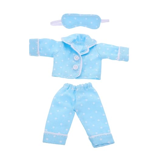 ERINGOGO Doll Schlafanzug aus Weichem Baumwollstoff Mini Puppenkleidung mit Schlafmaske für Bjd Puppen Komfortable Freizeitkleidung für Puppen Vielseitig Einsetzbar und Detailreich ERINGOGO Doll Schlafanzug aus Weichem Baumwollstoff Mini Puppenkleidung mit Schlafmaske für Bjd Puppen Komfortable Freizeitkleidung für Puppen Vielseitig Einsetzbar und Detailreich von ERINGOGO