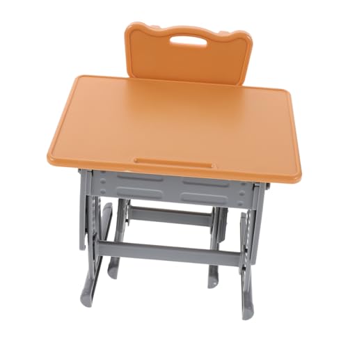 ERINGOGO Dollhouse Miniatur Schulmöbel Set Stabiler Kunststoff Lernplatz mit Tisch und Stuhl Kompaktes Tragbares für Kreativität und Dekoration ERINGOGO Dollhouse Miniatur Schulmöbel Set Stabiler Kunststoff Lernplatz mit Tisch und Stuhl Kompaktes Tragbares für Kreativität und Dekoration von ERINGOGO