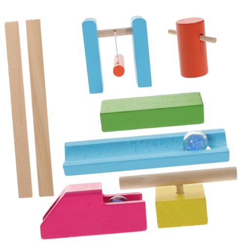 ERINGOGO Domino Bausteine Pädagogisches Holzspielzeug für Frühe Bildung Motorische Sicher und Langlebig als zu Weihnachten und Geburtstag von ERINGOGO