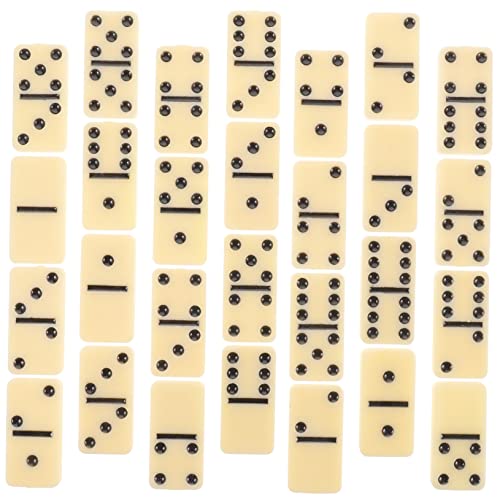 ERINGOGO Domino Set aus Robustem Material Teiliges Familienspiel mit Weißen und Schwarzen Punkten Klassisches Brettspiel für Erwachsene für Partys und Gesellige Runden ERINGOGO Domino Set aus Robustem Material Teiliges Familienspiel mit Weißen und Schwarzen Punkten Klassisches Brettspiel für Erwachsene für Partys und Gesellige Runden von ERINGOGO