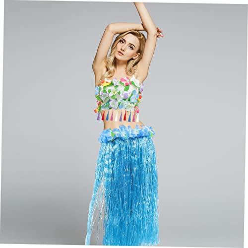 ERINGOGO Doppelter Hawaii Grasrock Teilig Blau Festival Kostüm Partydeko Outdoor Sommer Strand Luau Garland Hawaiian Photo Prop ERINGOGO Doppelter Hawaii Grasrock Teilig Blau Festival Kostüm Partydeko Outdoor Sommer Strand Luau Garland Hawaiian Photo Prop von ERINGOGO