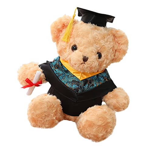 ERINGOGO Dr Bear Puppe Neuartige Bärenpuppe Entzückende Bärenpuppe Entzückender Cartoon Bär Bequemes Stofftier Bärenpuppe Bärencouch Bärenspielzeug Verschleißfestes von ERINGOGO