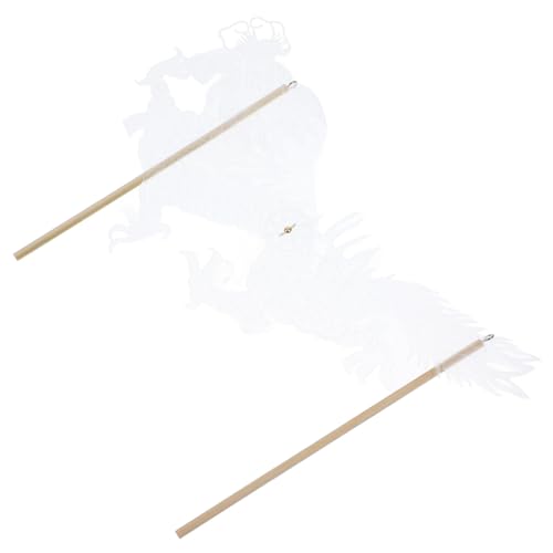 ERINGOGO Drache Dekorative Handpuppe Schattenspielzeug Chinesisches Traditionelles Drache Partydekorationen Drache Handgemachte Puppe Drachen Schattenpuppen DIY Drachen Wanddekor Hand DIY von ERINGOGO