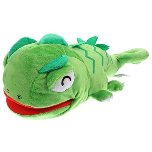ERINGOGO Echsen Handpuppe Bewegliche Mundhandpuppe für Kleinkinder Reptilien Tierhandspielzeug Eltern Junge Mädchen Bindung und Kreativen Spielaktivitäten von ERINGOGO