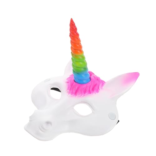 ERINGOGO Einhorn Maske Pu Schaum Tiermaske Für Halloween Kostümpartys Maskeraden Lustige Einhorn Maskerade Für Erwachsene Und Bunten Farben von ERINGOGO